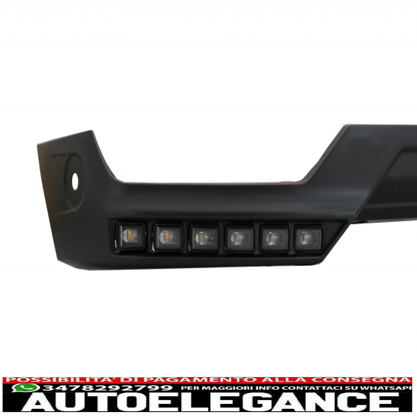kit carrozzeria paraurti anteriore spoiler led drl estensione adatto per mercedes classe g w463 (1989-2017) design g65