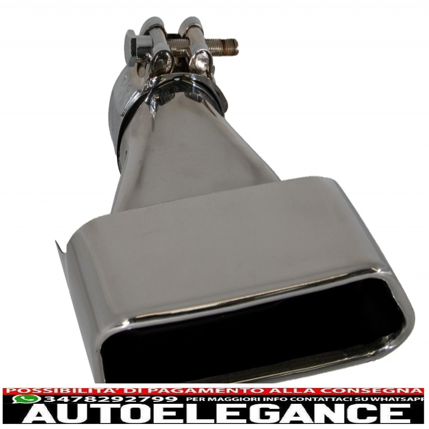 diffusore d'aria a doppia uscita adatto per bmw f10 f11 berlina touring serie 5 (2011-2017) 550i design con terminali di scarico quadrati