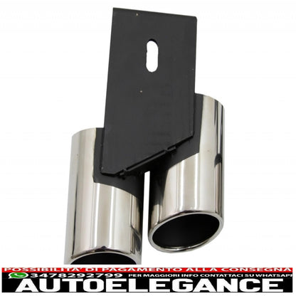Diffusore d'aria con mantovana per paraurti posteriore adatto per audi a4 b8 restyling (2012-2015) con terminali di scarico e terminali di scarico limousine avant s4 design