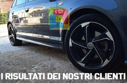 COPPIA MINIGONNE SOLO PER AUDI A3 8P 2004-2012 5 PORTE SPORTBACK LOOK RS3 0603 AUTOELEGANCERICAMBI