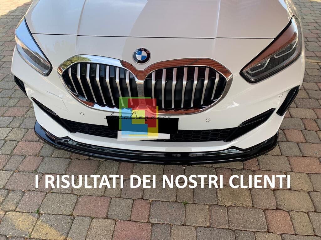 SPLITTER ADATTO PER BMW SERIE 1 F40 MSPORT NERO LUCIDO LOOK SPORTIVO