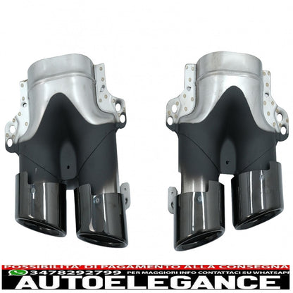 Rear Diffuser with Exhaust Tips Suitable for Mercedes E-Class W213 (2016-2019) E53 Design Night Package