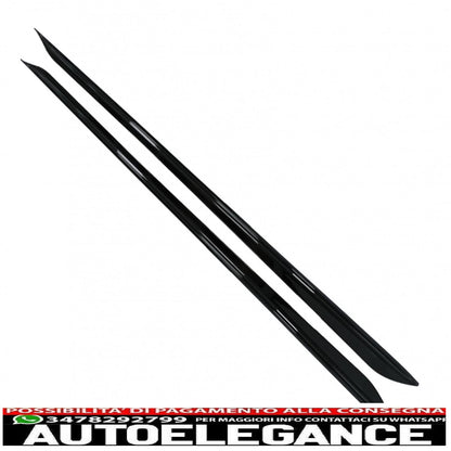 Labbro spoiler paraurti anteriore adatto per BMW serie 3 G20 berlina G21 Touring (2018-up) con estensione minigonne laterali M Sport Piano Black