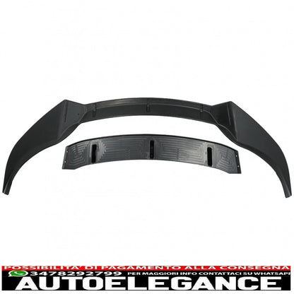Front Bumper Spoiler Lip Fit For BMW X6 G06 X6M (2019-up) Piano Black