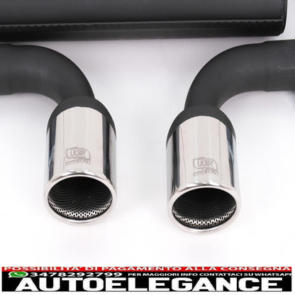 estensione paraurti posteriore impianto di scarico completo adatto per vw golf v 2003-2008 con fanali posteriori dinamici e minigonne laterali look r32