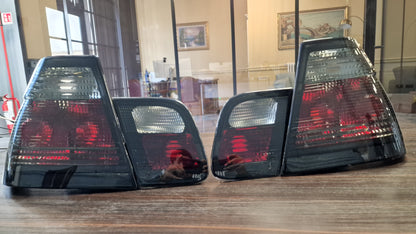 FANALI POSTERIORI ADATTI PER BMW SERIE 3 E46 LOOK NERI DESIGN SPORTIVO