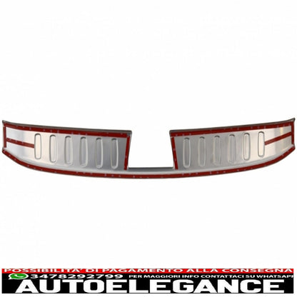 kit protezione paraurti posteriore battitacco pedana copertura in alluminio adatto per bmw x1 e84 lci (2012-2014)
