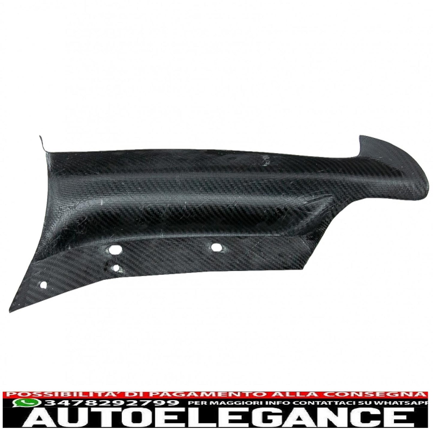 spoiler anteriore in carbonio adatto per bmw serie 3 e90 e91 berlina touring (2005-2008) solo paraurti m-tech
