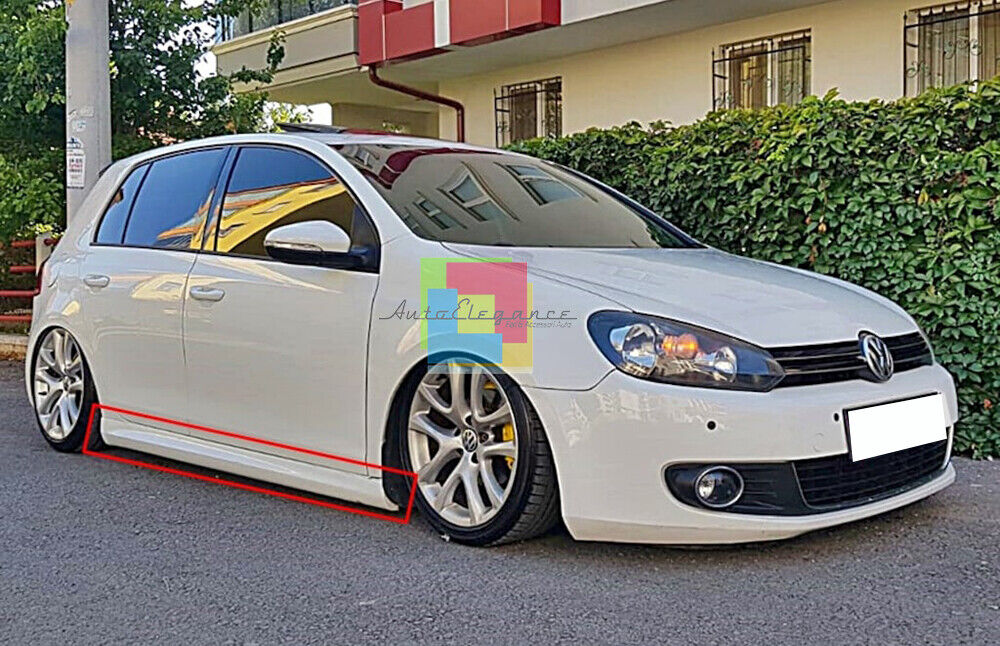 VW GOLF 6 VI 2008-2012 SPOILER SIDE SKIRTS RLINE DESIGN IN ABS / PLASTIC