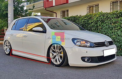 VW GOLF 6 VI 2008-2012 SPOILER SIDE SKIRTS RLINE DESIGN IN ABS / PLASTIC