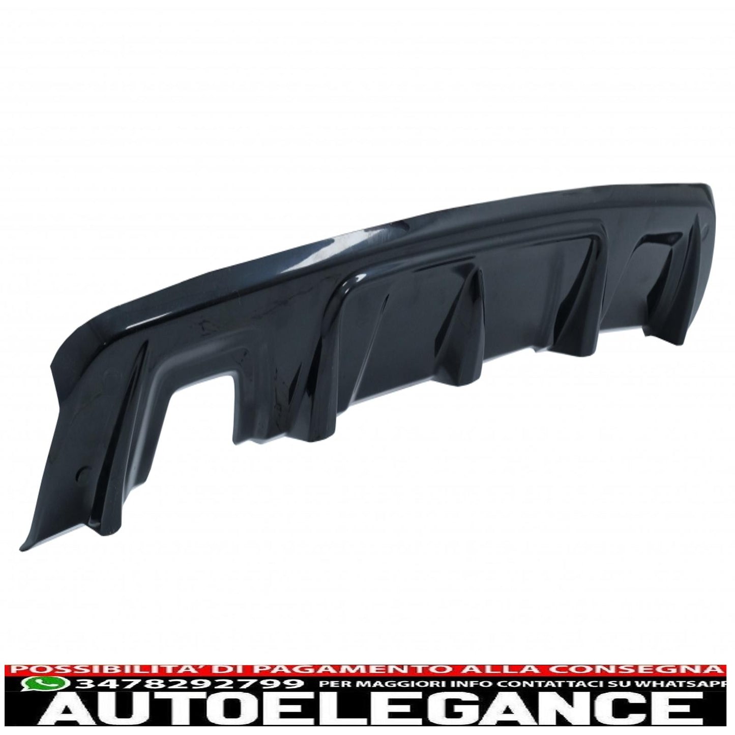 Protezione paramotore paraurti anteriore e posteriore adatta per Dacia Duster 4x4 / 4x2 (2010-2017) Piano Black