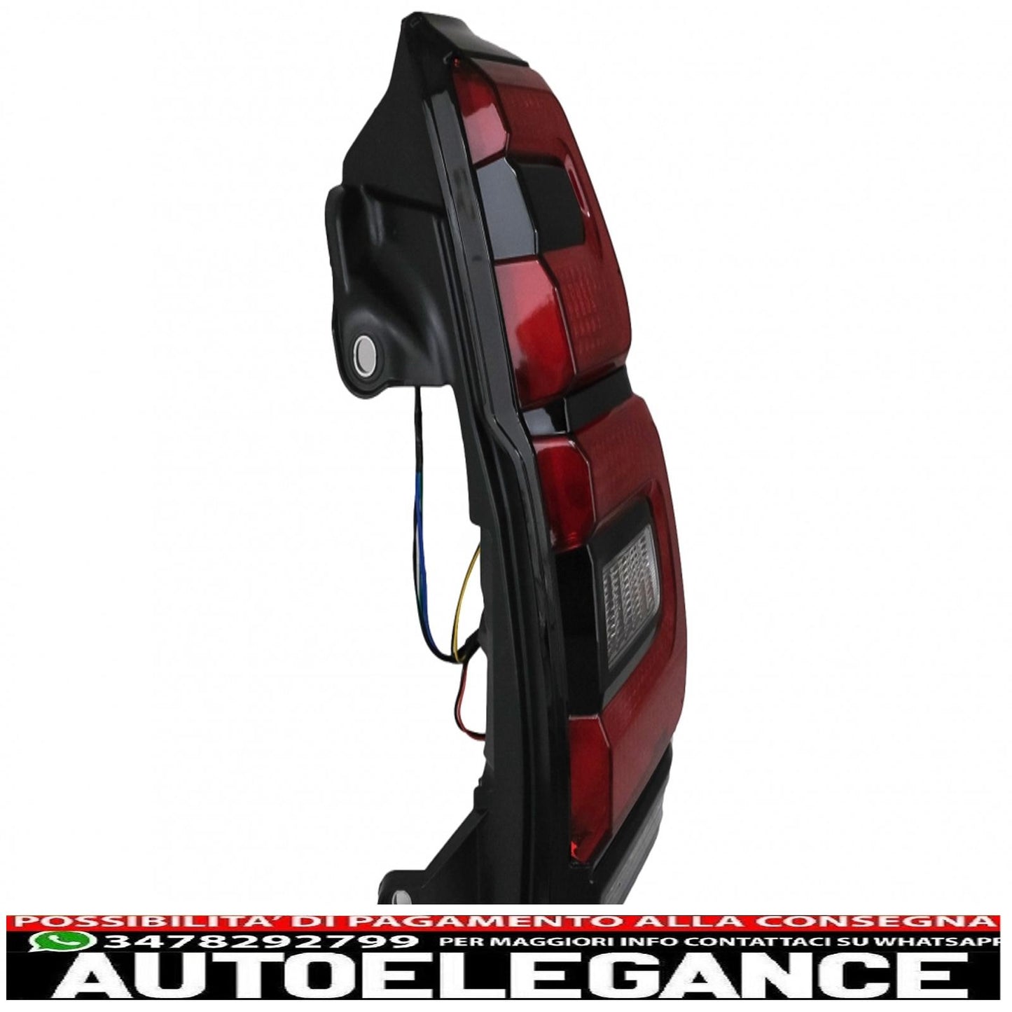 led tail lights suitable for toyota land cruiser fj150 prado (2010-2018) red transparent light bar design (2018+)