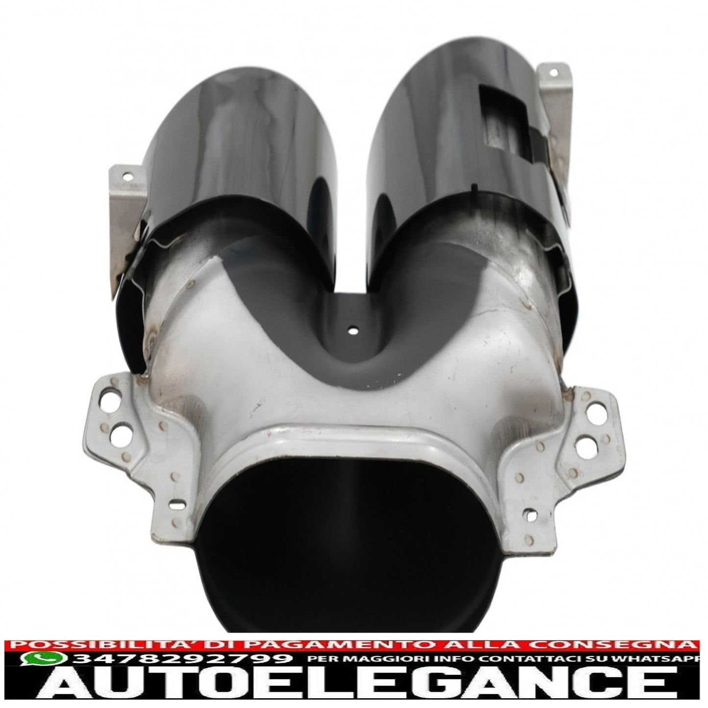Exhaust pipes suitable for mercedes a-class w177 cla ii x118 c118 gla suv h247 glb suv x247 35 amg / 45 amg (2018-) 45s design black 