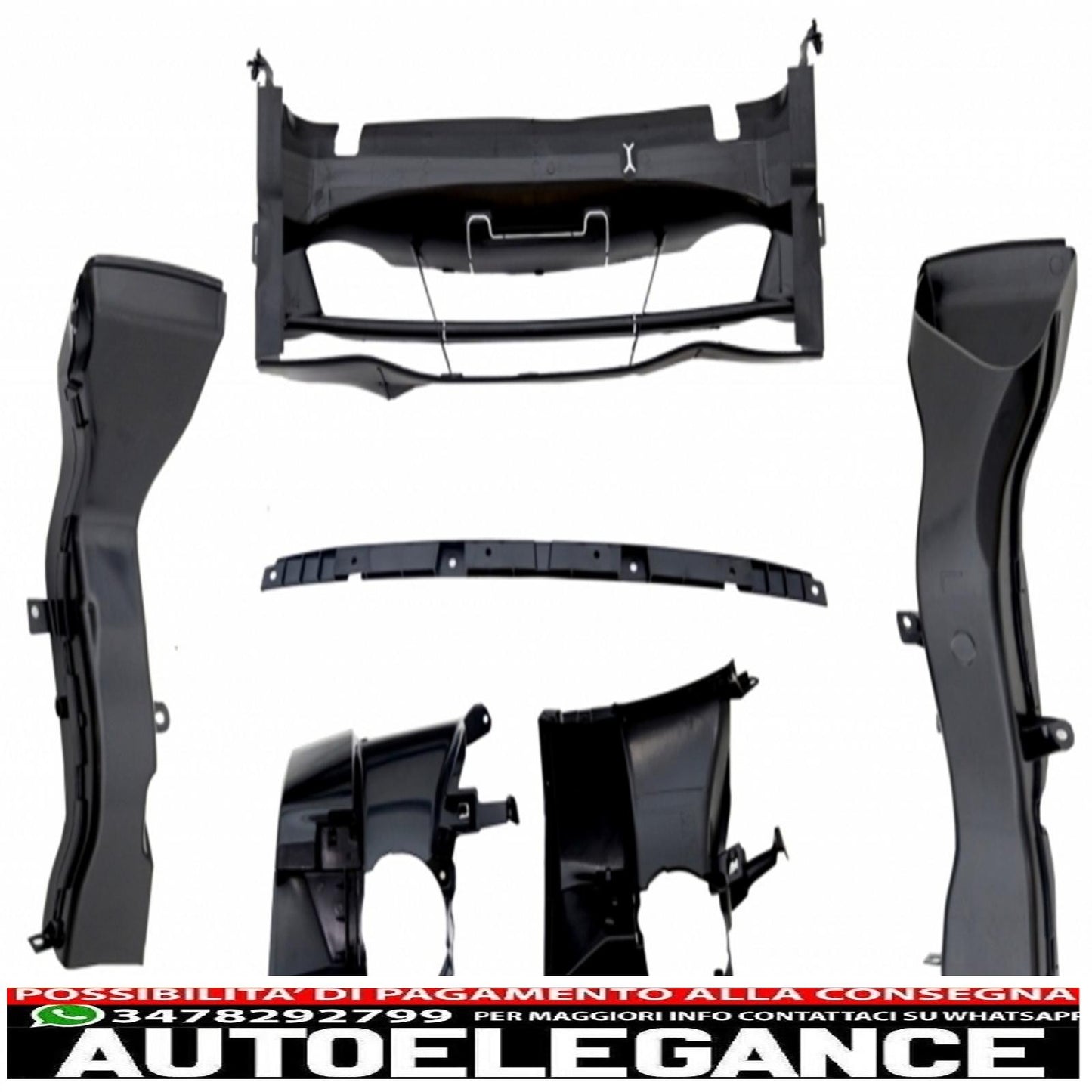 complete body kit suitable for bmw 3 series touring f31 (2011-02.2017) m-technik design with chrome front fenders and bonnet