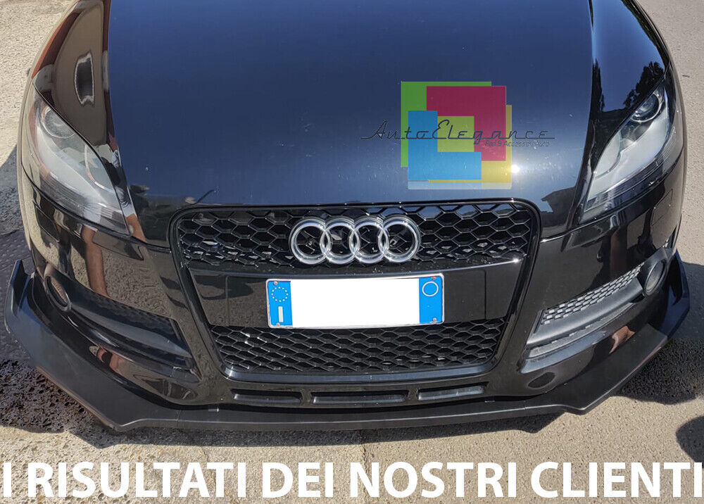 AUDI TT 8J 06-14 LAMA SOTTO PARAURTI ANTERIORE ABS LOOK SPORTIVO NERO LUCIDO - AUTOELEGANCERICAMBI