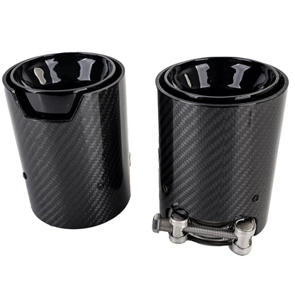 TERMINALI IN CARBONIO ADATTI PER BMW SERIE 1 F20 F21 LOOK SPORTIVO