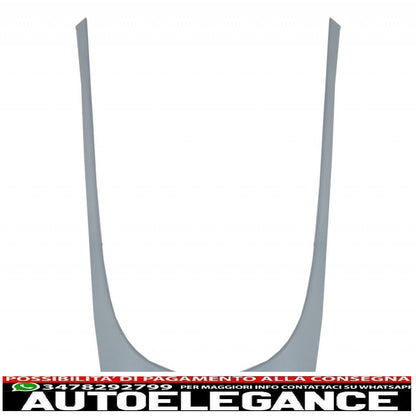 kit carrozzeria completo adatto per vw golf 7 vii 5g1 (2012-2017) design r400 con sistema di scarico completo e spoiler con alette sul tetto del parabrezza
