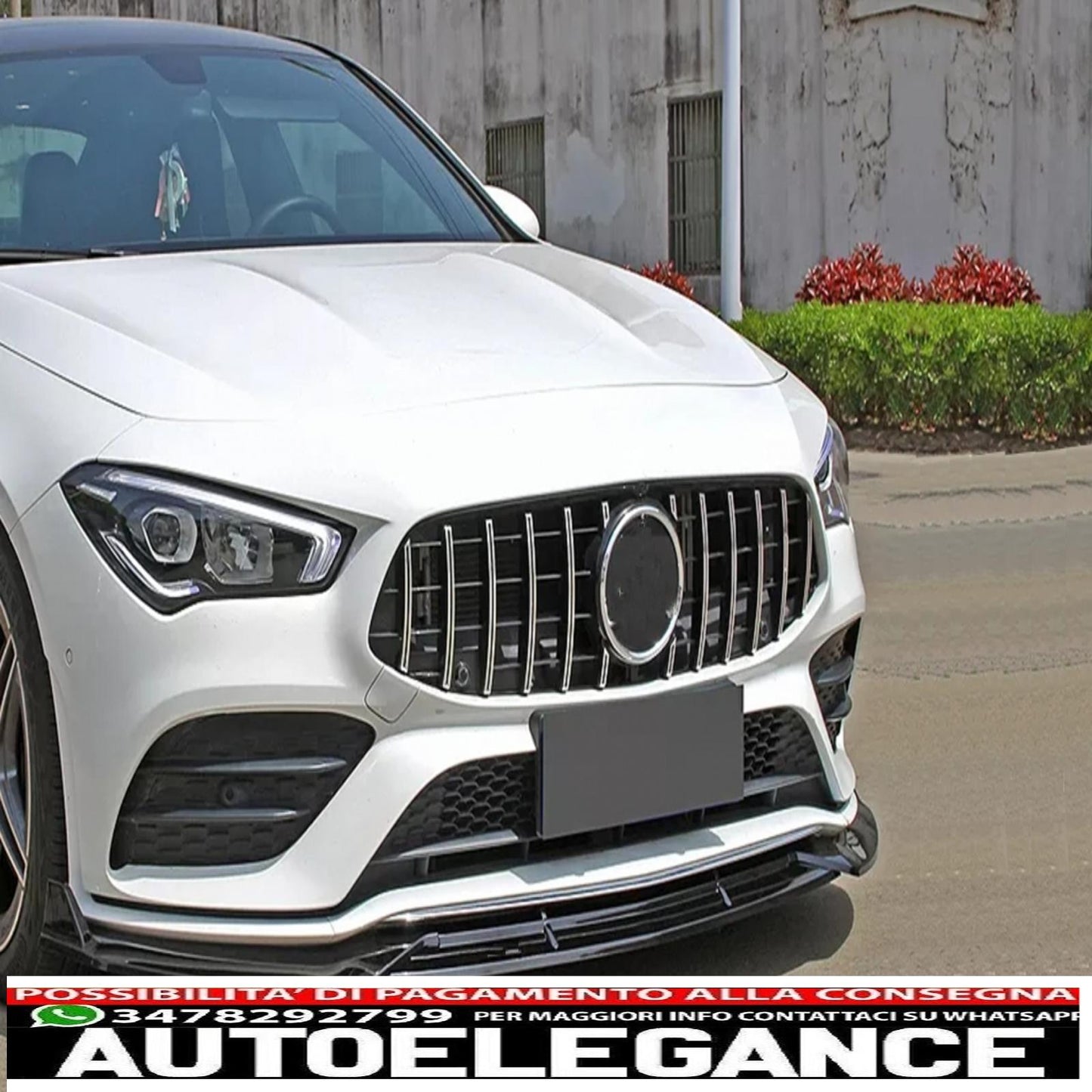 Front Bumper Spoiler Lip Fit For Mercedes Cla X118 C118 Sport Line Cla35 (2019-2023) Piano Black