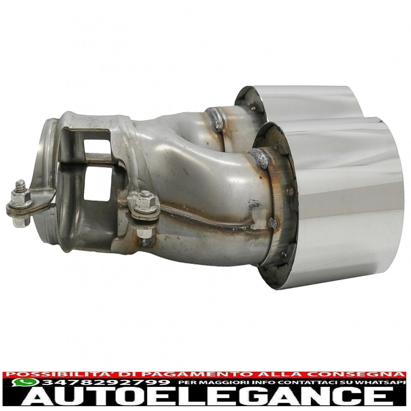 Punte marmitta di scarico adatte per bmw serie 5 g30 g31 g38 serie 6 g32 (2016-2020) 540i design cromato