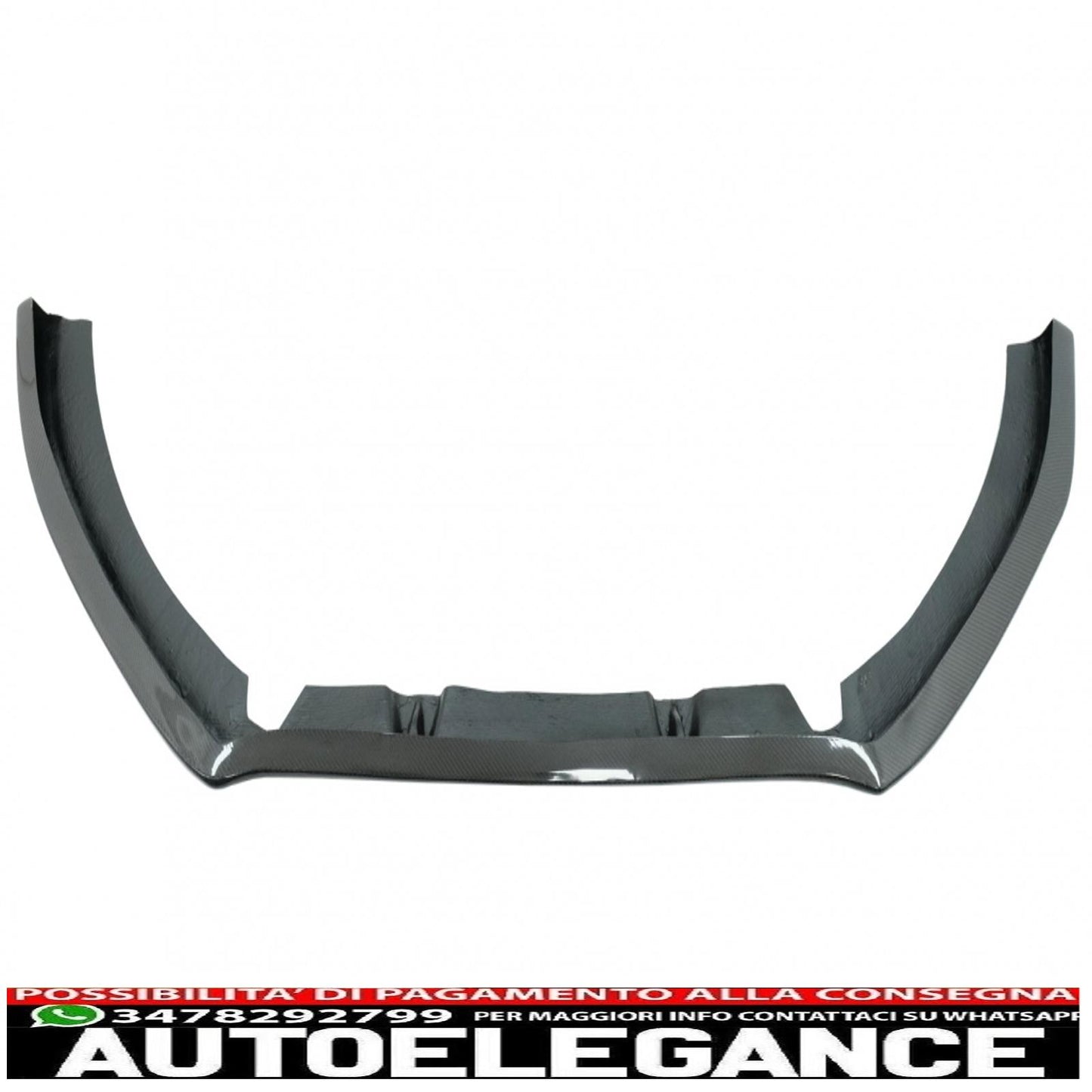Additional front bumper spoiler suitable for audi a6 c7 4g rs6 (2011-2018) real carbon