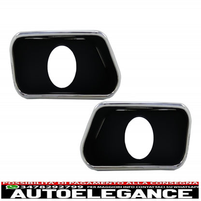 diffusore d'aria a doppia uscita adatto per bmw serie 5 f10 f11 (2011-2017) con terminali di scarico m-performance design nero pianoforte
