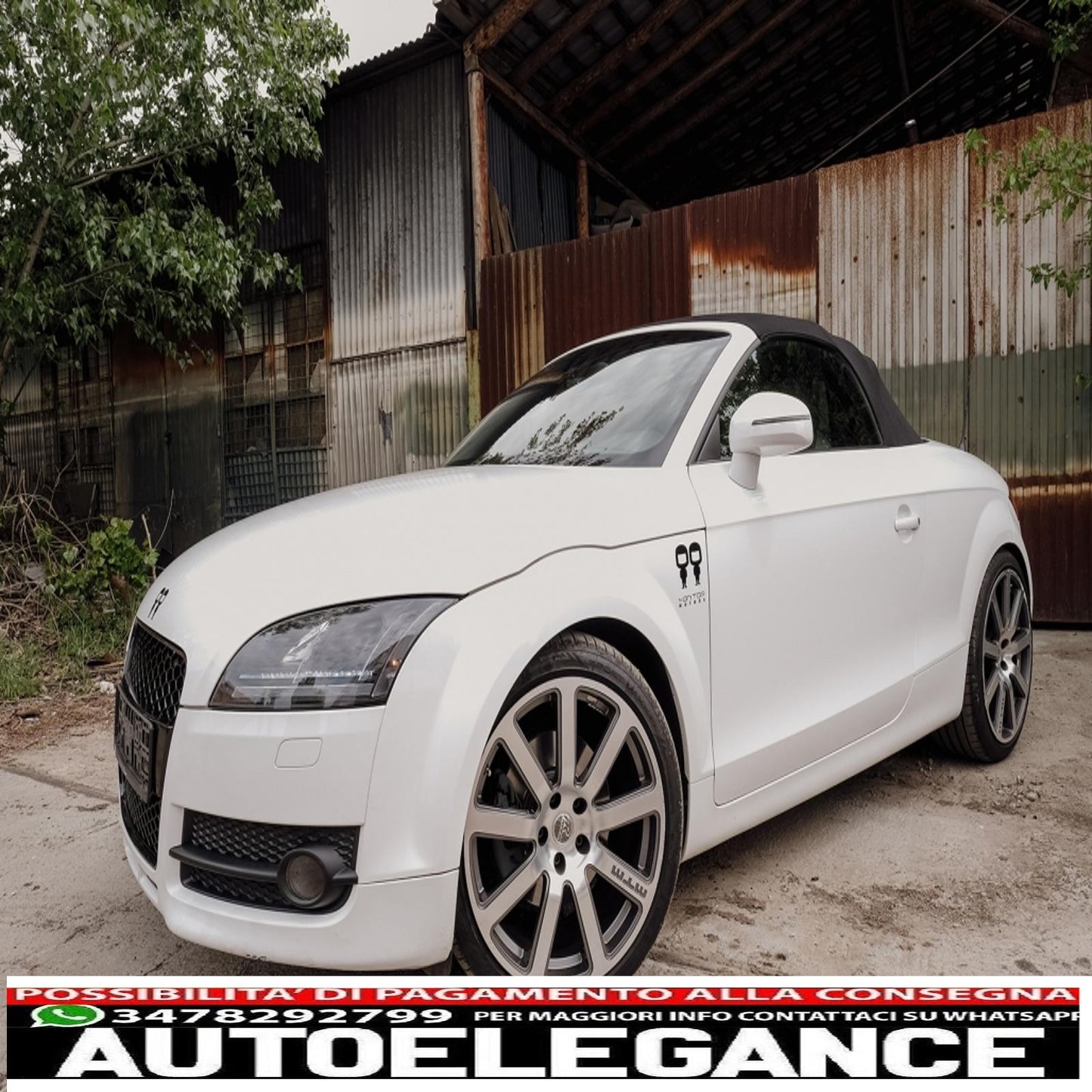 griglia anteriore senza badge adatta per audi tt 8j (2006-2014) rs design
