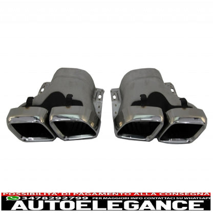 Diffusore mantovana per paraurti con alette paraurti posteriore adatto per mercedes classe c c205 a205 coupe cabriolet (2014-2019) restyling c63s design