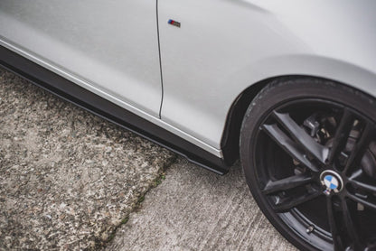 SOTTO MINIGONNE ADATTE PER BMW SERIE 1 F20 2011-2019 LOOK M NERO LUCIDO