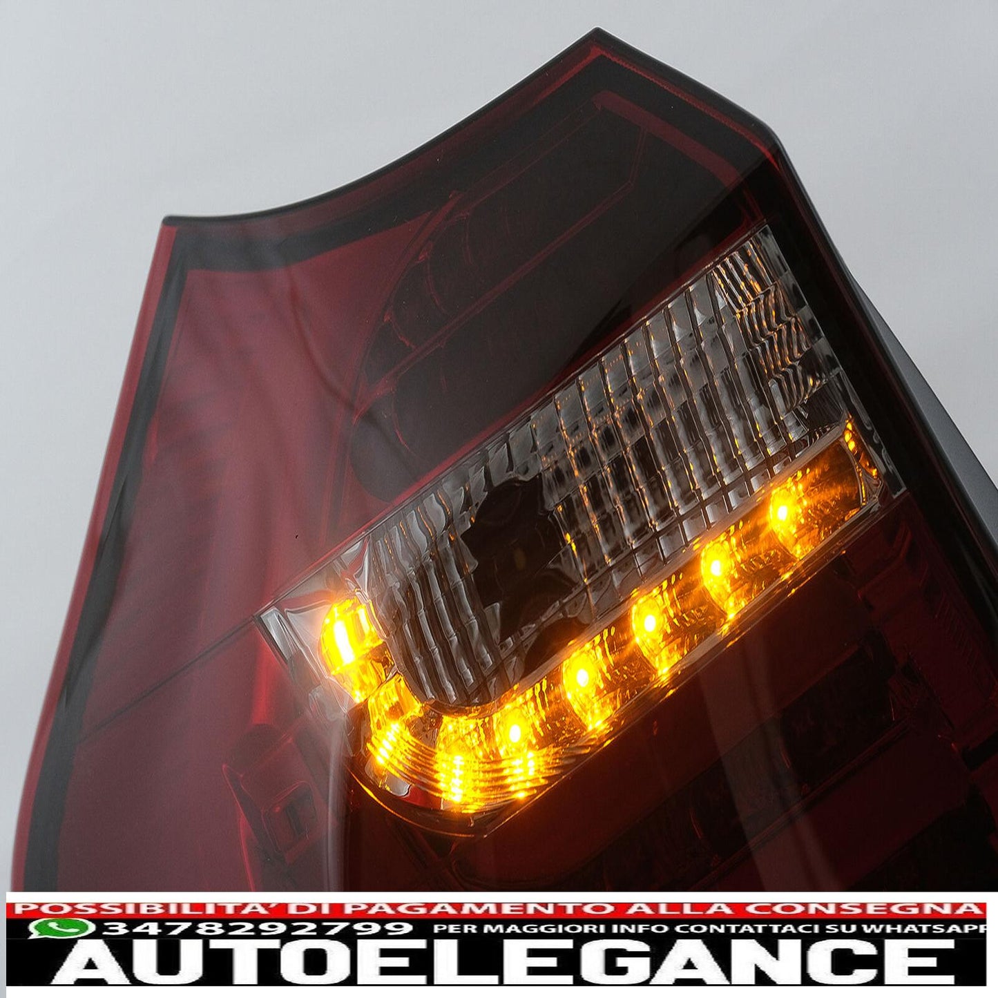 LED Light Bar Rear Lights For BMW 1 Series E81 E87 04-08.07 Smoke Red 