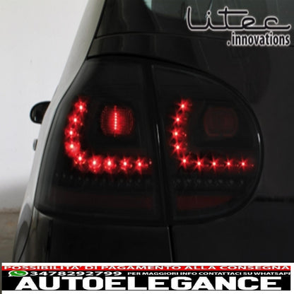 led rear lights for vw golf v 2003-2009 fog lights black/smoke
