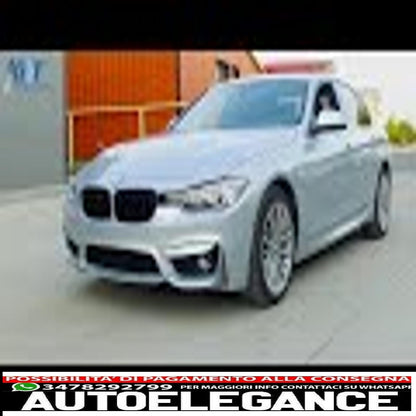 paraurti anteriore adatto per bmw serie 3 f30 f31 non lci e lci (2011-2018) m3 sport evo design con alloggiamento fendinebbia