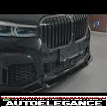 Front Bumper Spoiler Lip Suitable for BMW 7 Series G11 G12 LCI M Sport (02.2019-up) Piano Black 