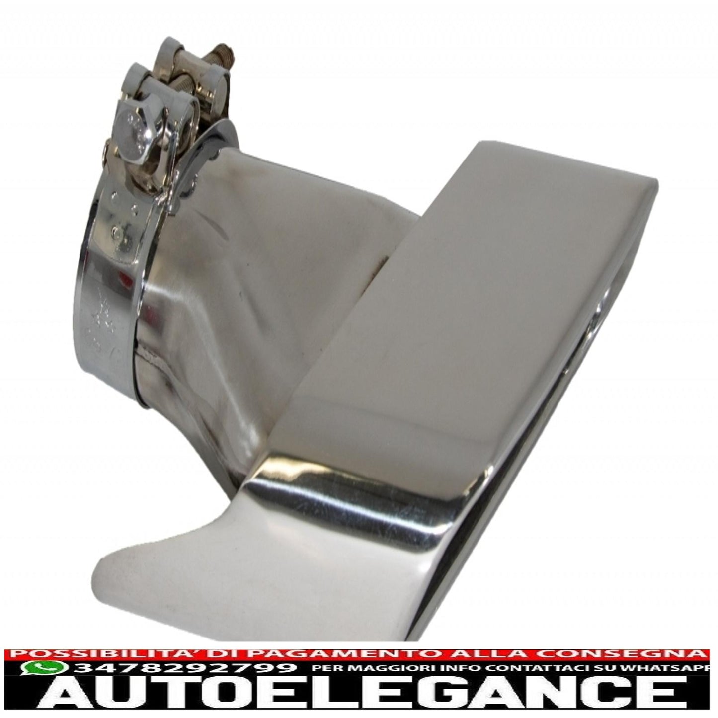 diffusore d'aria a doppia uscita adatto per bmw f10 serie 5 (2011-2017) design m-performance con terminali di scarico v8 lci design quadrato