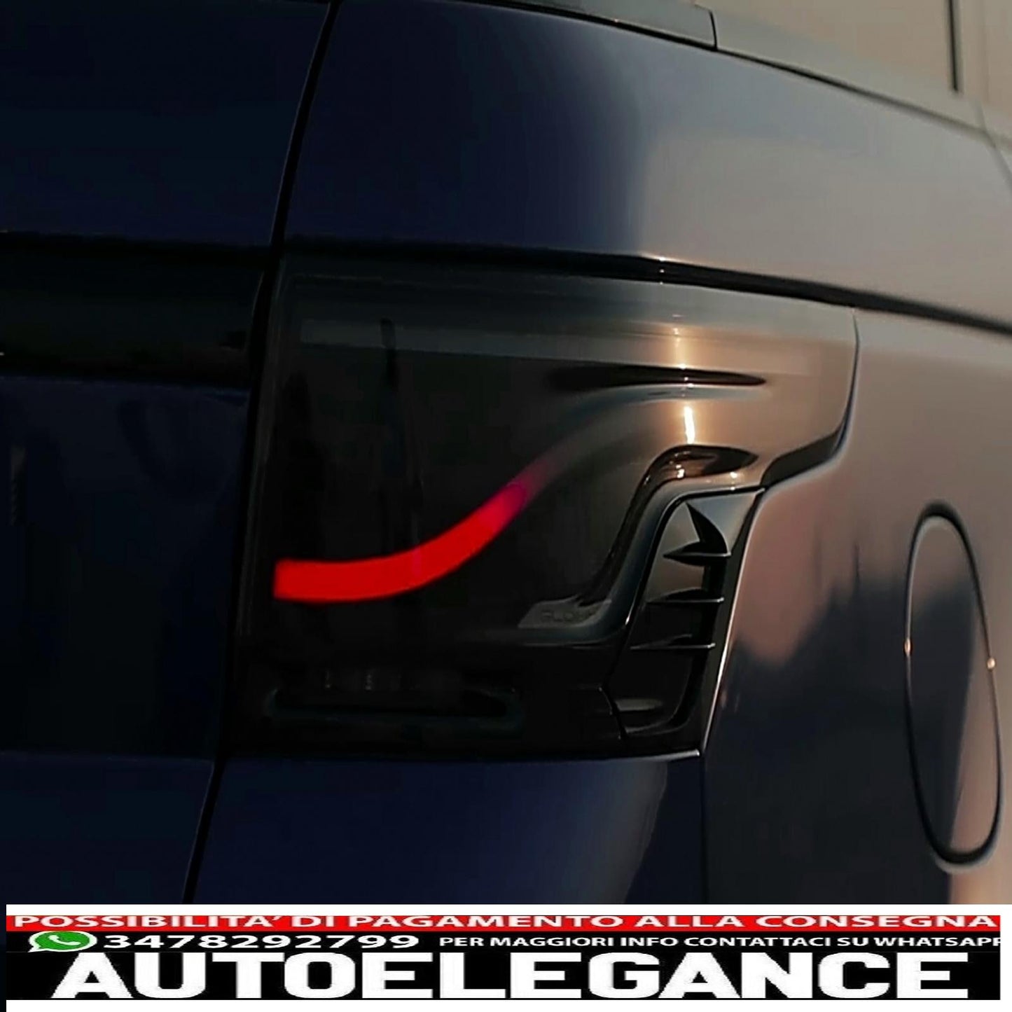 gl-5i rear lights gl-5x aero fin af-sport winglets suitable for range rover sport l494 (2013-2022) black