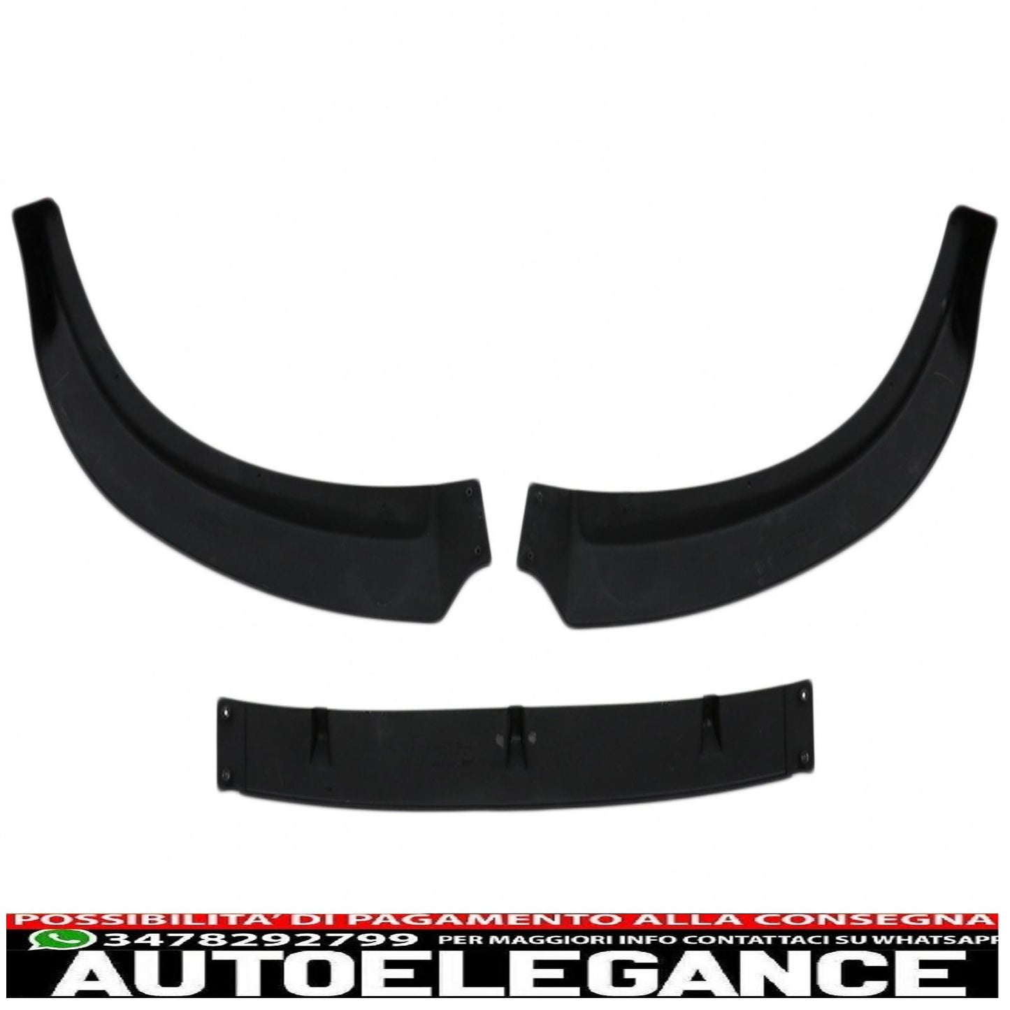 Front Bumper Spoiler Add-on Suitable for BMW 3 Series G20 G21 (2018-up) Sedan Touring Piano Black 