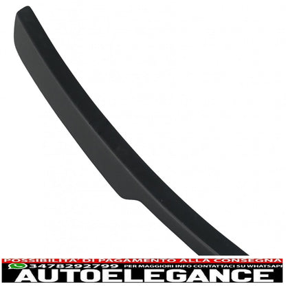 Additional roof spoiler cap suitable for audi q8 suv (2018-up) sporty piano black design