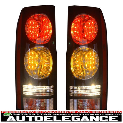 LED rear lights suitable for Land Rover Discovery III 3 and IV 4 (2004-2016) black conversion to restyling look