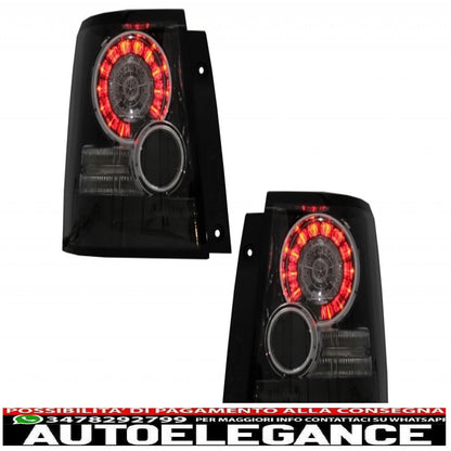 Rear Bumper with LED Tail Lights Black Suitable for Land Range Rover Sport L320 (2005-2013) Autobiography Design