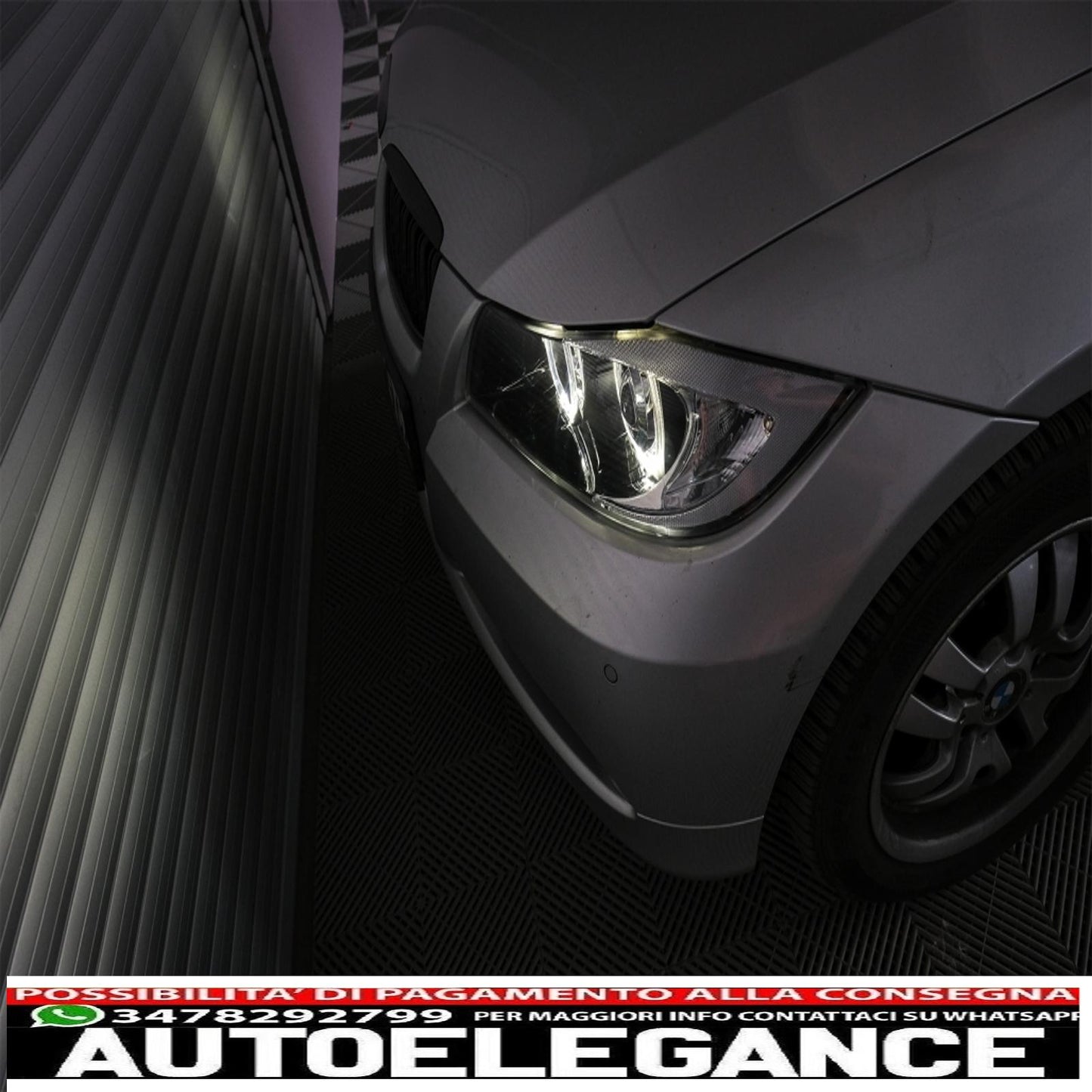 angel eye headlights suitable for bmw 3 series e90 sedan e91 touring (03.2005-2011) black 