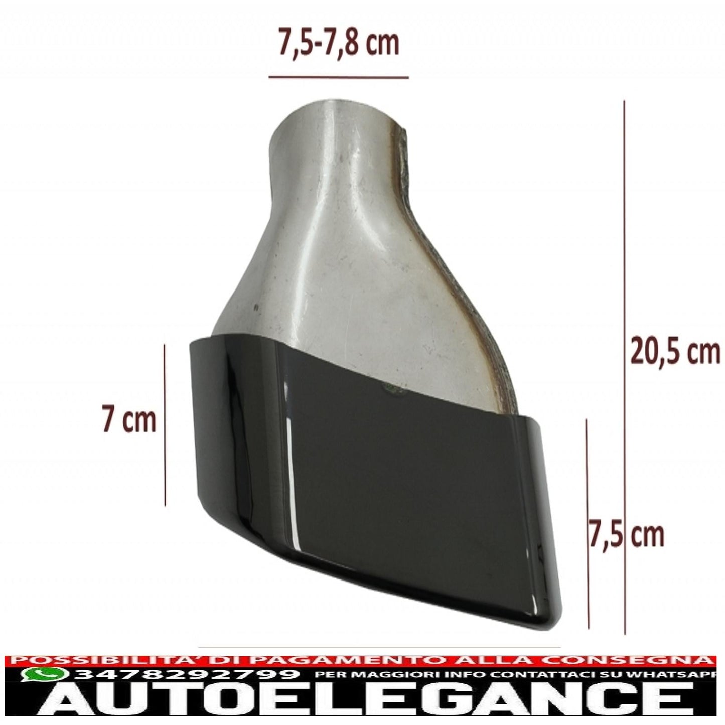 diffusore paraurti posteriore con terminali di scarico adatto per BMW Serie 5 G30 G31 Limousine Touring (2017-up) M Performance Design Nero