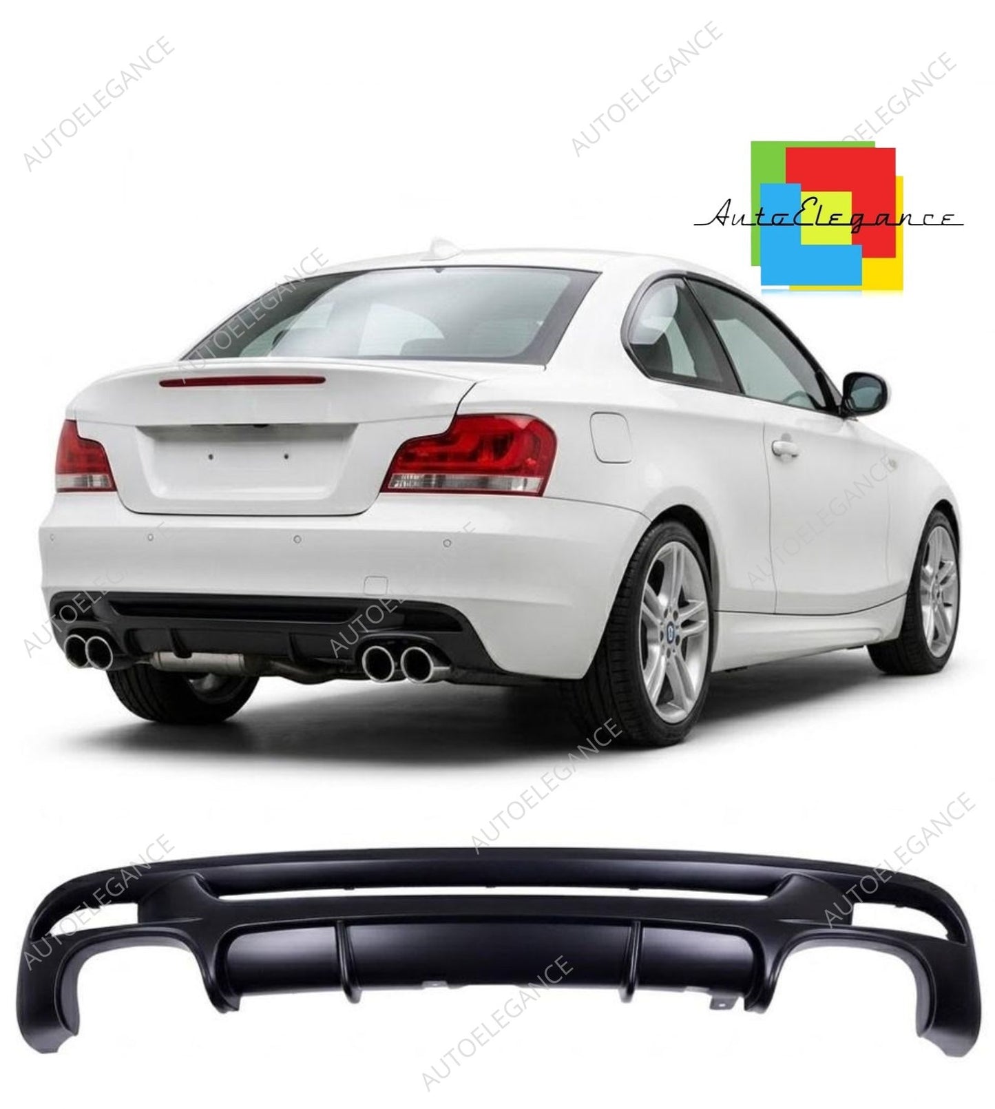 👉Diffusore paraurti posteriore adatto per BMW Serie 1 E82 E88 2007-2013👈