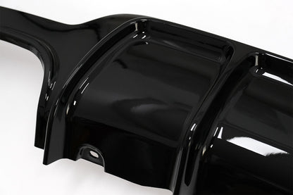 Diffuser for BMW 4 F32 F33 F36 13-19 M Look Left Double Outlet Gloss Black 