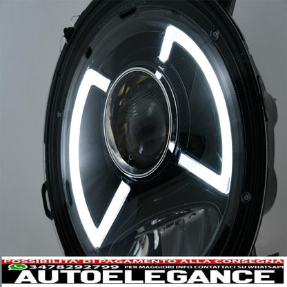 Full LED headlights suitable for Jeep Wrangler IV JL/JLU (2018-up) light bar. 