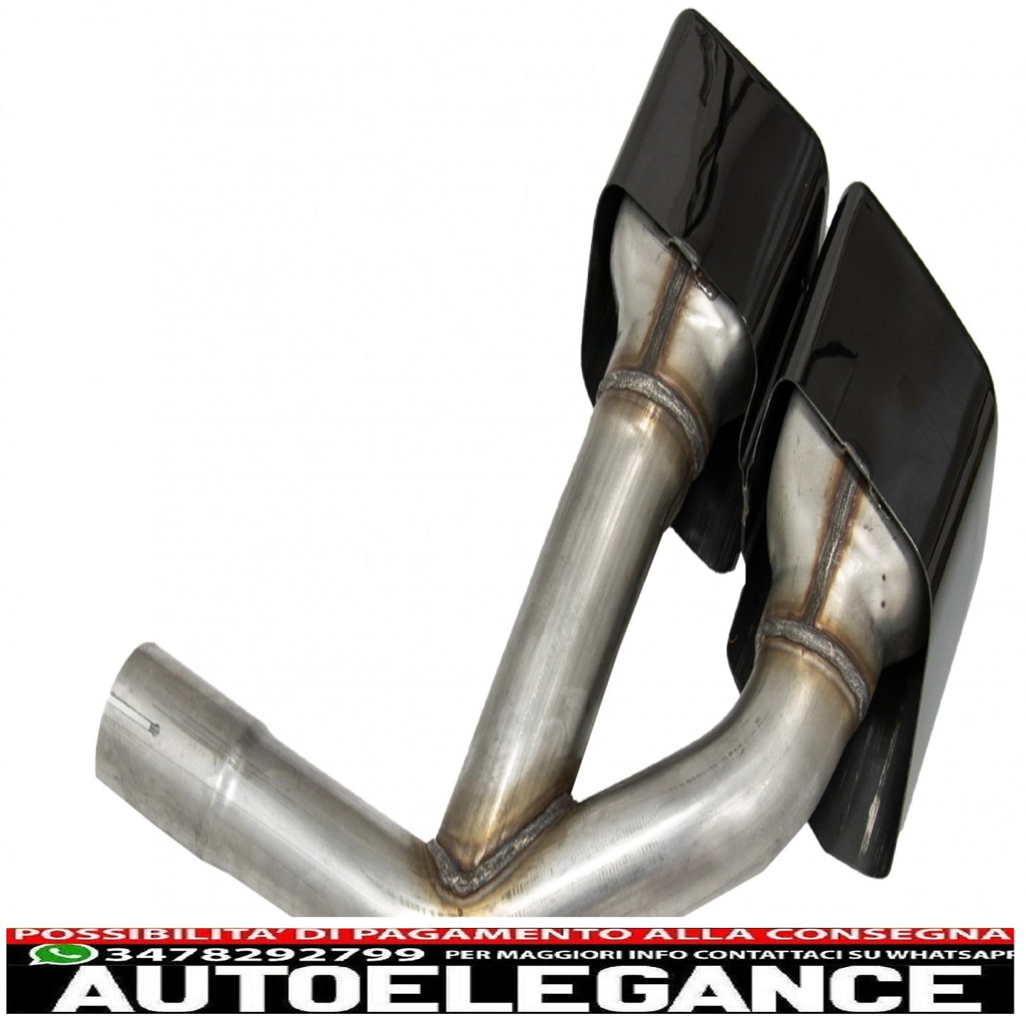 Terminali di scarico terminali di scarico adatti per audi q7 4m (2015-2019) sq7 design solo nero 3.0 benzina benzina