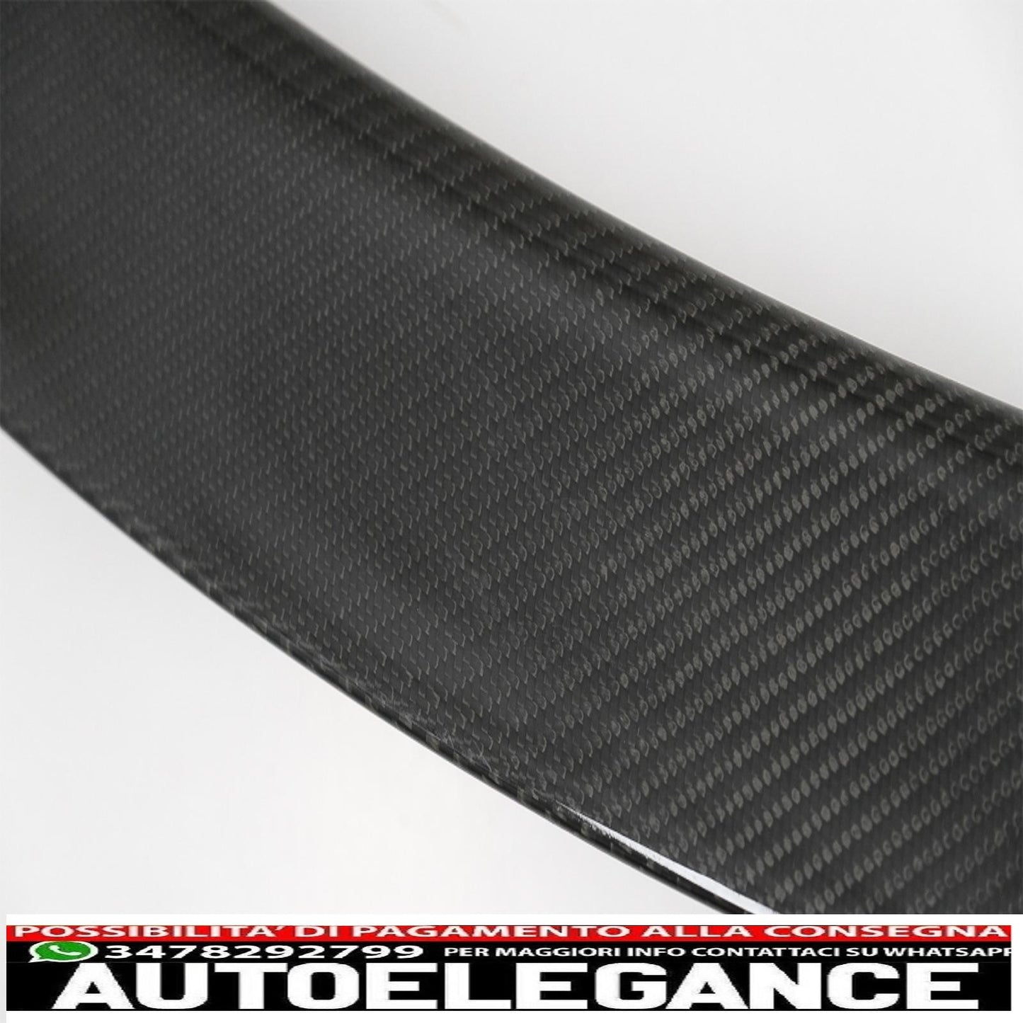 Trunk Spoiler with Turn Signal Covers, Side Marker Lights, Suitable for Tesla Model 3 (2017-up), Real Carbon