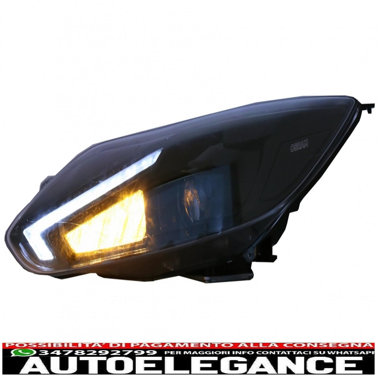 Osram LED headlights suitable for Ford Focus III MK3 (2010-2014) upgrade to oem halogen xenon 