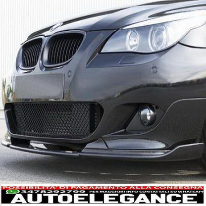 Front bumper spoiler spoiler addon valance suitable for BMW 5 series e60/e61 m-technik (2004-2011) hm style