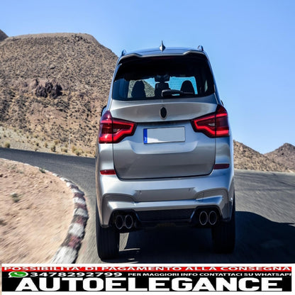 roof spoiler suitable for bmw x3 g01 (2017-up) bk style piano black