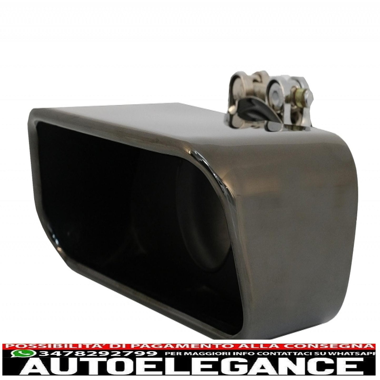 diffusore d'aria a doppia uscita adatto per bmw serie 5 f10 f11 (2011-2017) con terminali di scarico m-performance design nero pianoforte