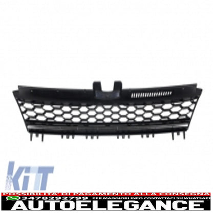 front bumper suitable for vw golf vii 7 5g (2013-2017) gti look with central grille 